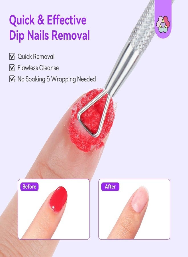 SAVILAND Essentials Dip Powder Remover Kit: Fast Removal Dip Nail Remover with Liquid Latex Peel Off Cuticle Oil Manicure Tools For Dip Nails Gel Easy Remove No Need Soaking Or Wrapping Home Use Gift - Image 3